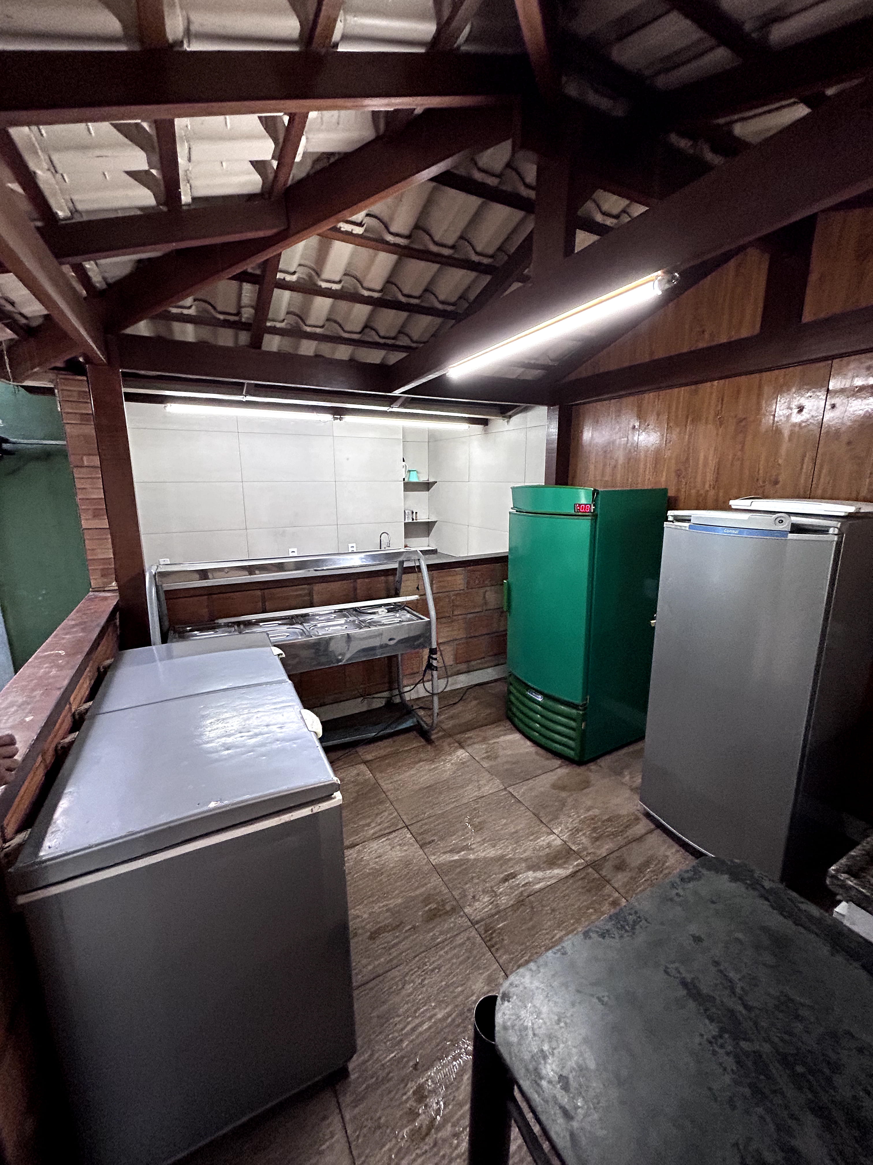 Interna cozinha fundo fogão